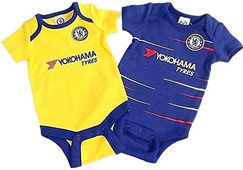 Chelsea Baby Kit Body Suits Baby Vests 2 Pack Home & Away New Season Kit 2018/19
