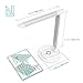 TaoTronics LED Desk Lamp Fast Wireless Charger, 7.5W for iPhone X, Plus, 10W for Galaxy, S9+, S8, S7 & Note 8 and All Qi-Enabled Devices, 5 Lighting Modes, USB Port (Upgraded Version), White