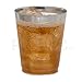 DRINKET Silver Plastic Cups 8 oz Clear Plastic Cups/Hard Tumblers Fancy Plastic Wedding Cups With Silver Rim 50 Ct Disposable For Party Holiday and Occasions SUPER VALUE PACK