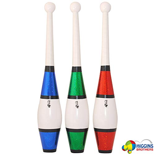 Higgins Brothers Eclipse Juggling Club Set of 3 Blue, Red, Green Colors - Thumbnail 4
