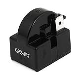 Click Down Plastic Housing 4.7 Ohm 1 Pin Refrigerator PTC Starter Relay Black