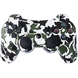 PS3 Controller Wireless Gamepad 6 Axis Dualshock 3 Game Remote Control Joystick for PlayStation 3 with Charging Cable (Army Green Camo)