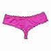 FEESHOW Men's Lace Bikini Briefs Sissy Pouch Underwear Hipster Crossdress Panties Rose X-Large (Waistline 32.0-38.0