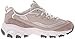 Skechers womens D'LITES ME TIME Memory Foam Lace-up Sneaker,Taupe,8 M US