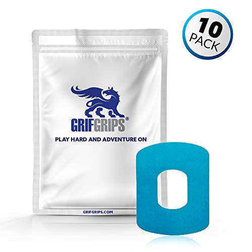 GrifGrips Medium Sports Adhesive Patch for Omnipod - Pack of 10 in Blue - //medicalbooks.filipinodoctors.org
