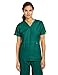 WonderWink Women's Peek-A-Boo Top, Hunter Green, Medium