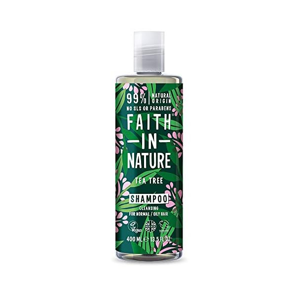 Faith In Nature Natural Tea Tree Shampoo, Cleansing, Vegan and Cruelty Free, No SLS or Parabens, For Normal to Oily Hair…