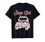Jeeps Girl Off Road Lover Funny 4x4 Wave Flower Gift T-Shirt