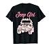Jeeps Girl Off Road Lover Funny 4x4 Wave Flower Gift T-Shirt