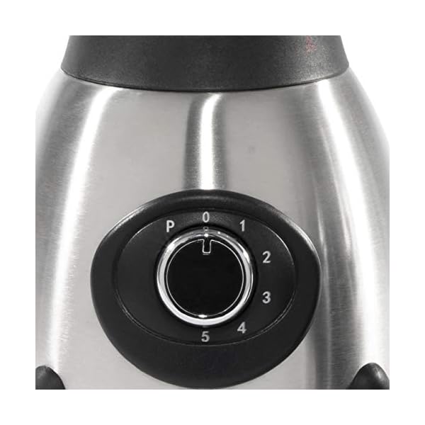 Daewoo Stainless Steel Smoothie & Shake Jug Blender | 1.5L Glass Jug | 2 Speed Settings & Pulse | Non-Slip Feet…