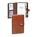 Deluxe Small Brown Padfolio with Snap-on Closure by BAGS FOR LESS™