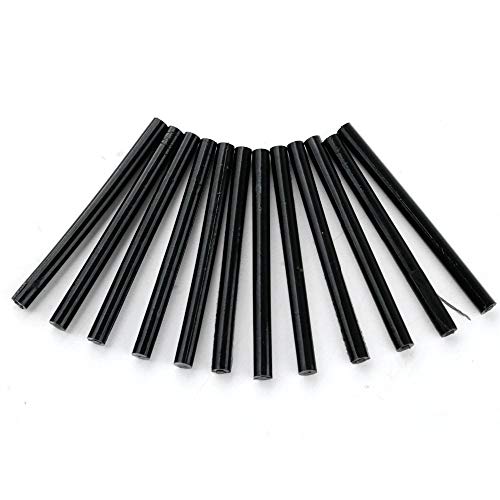 Susuntas 12pcs Small Hair Extension Keratin Glue Stick for Fusion Human Hair Extension Tools, Used with Glue Gun or Melting Glue hot Pot (Black) - Thumbnail 4