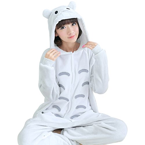Zhongyu Kigurumi Pajamas Couples Sleepwear Cosplay Costume Plush Onesie Totoro