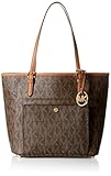 Michael Kors Jet Set Item Large Snap Pocket Tote in Vanilla PVC