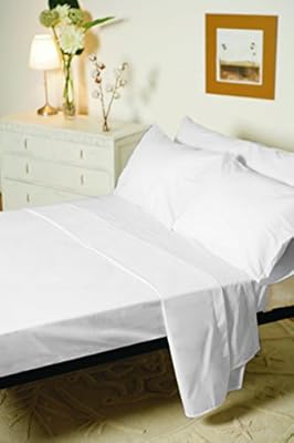 1000 hilos de algodón egipcio hoja de cama Superking tamaño sábana blanca: Amazon.es: Hogar