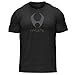 stacked tri-blend crew - vintage black/gun metal - LG