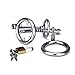 YiFeng Stainless Male Chastity Device Belt Restraint Bondage Fetish Urethral Tube ZCS33 (45mm Ring)