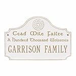 Personalized Cead Mile Failte Plaque - "A Hundred Thousand Welcomes" Gaelic Sign