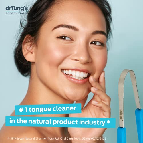 DrTung’s Stainless Tongue Scraper Tongue Cleaner for Adults, Kids
