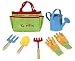 Little Gardener Tool Set with Garden Tools Bag for Kids Gardening - Kit Includes Watering Can, Children Gardening Gloves, Shovel, Rake, Fork and Garden Tote Bag-Children Gardening All in One Kit primary