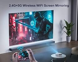 4K Projector with WiFi and Bluetooth 5.2, WiMiUS