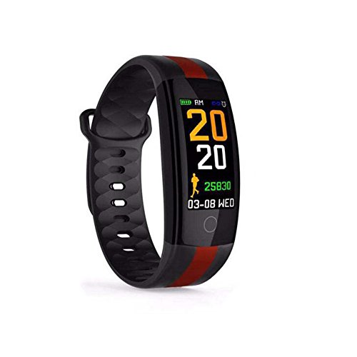 Fitness Tracker,Heart Rate Monitor Bluetooth Sport Pedomete Waterproof Color Screen Multi-Motion Mode Notification Push For Android & Ios Smartphone HOJZ