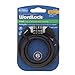 Wordlock CL-441-BK Non-Resettable Combination Cable Lock, Black, 4-Feet