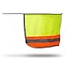Hard Hat Sun Shield - High Visibility, Reflective, Full Brim Mesh Sun Shade Protection, Hard Hat Shade, Neck Shade, Hardhat Accessory (Yellow/Lime)