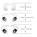 TEEMADE 12 Pieces Earbuds Replacement Tips Silicone Covers for QC30 QuietControl 30 QC20 SIE2 IE3 Soundsport Wireless in-Ear Earphones