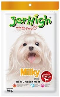 JerHigh Milky Stick (Milk Flavor) Dog Snack Great Taste for Great Happiness 70g.