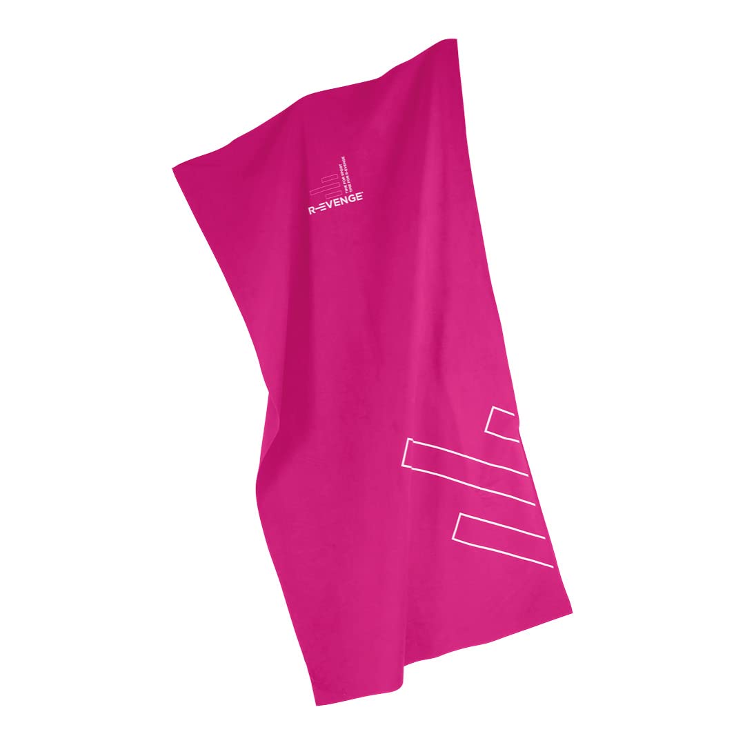 R-evenge Microfiber Towel Sport Gym Lightweight 80X150cm (FUCHSIA)