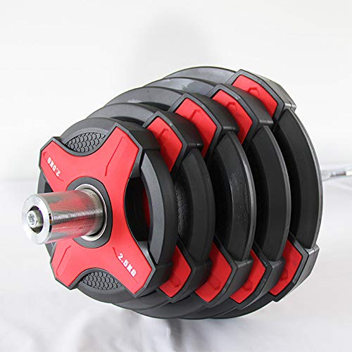 Barbell-Weight-Plates-25-20KG-Eco-Friendly-Polyurethane-Disc-5cm-Center-Hole-Olympic-Standard-Tri-Grip-Radial-Home-Fitness-Gym