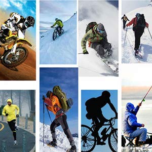 SUNLAND Lycra Fabrics Ski Face Mask Motorcycle Cycling Bike Bandana Hiking Skateboard Balaclava 3 Pack