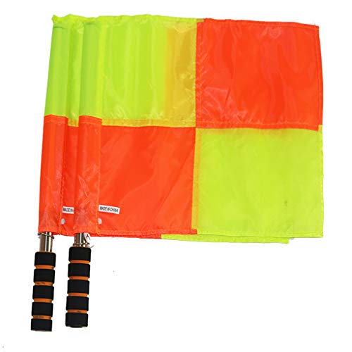 Xeminor Soccer Referee Flag Waterproof Referee Linesman Flag Signal Flag Football Match Competition Referee Equipment 1 Pcs