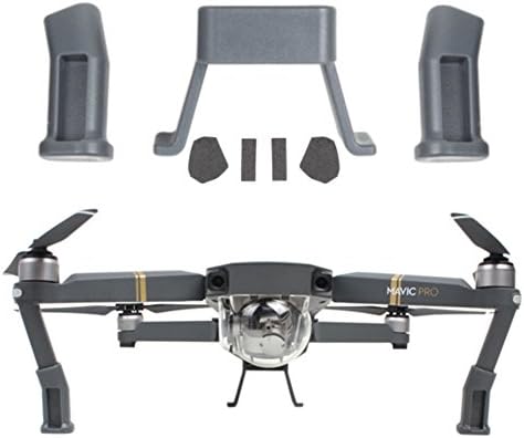 Landing Gear Leg Extensions Height Extender with Protection Pad Gery for DJI Mavic Pro