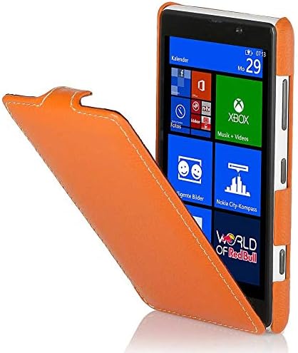 StilGut Ultraslim Case made of leather for Nokia Lumia 820 - Orange