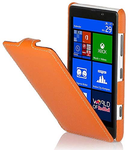 StilGut Ultraslim Case made of leather for Nokia Lumia 820 - Orange โ image 1