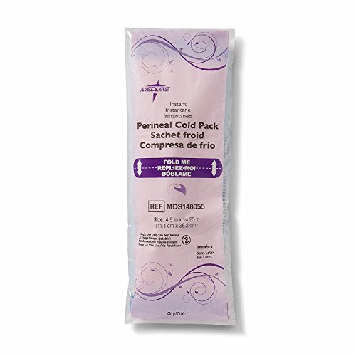 Medline MDS148055pk48 MDS148055 Deluxe Perineal Cold Packs with Adhesive, 4.5" x 14.25", 8.2" Height, 12.5" Wide, 13.5" Length, Pads (Pack of 48)