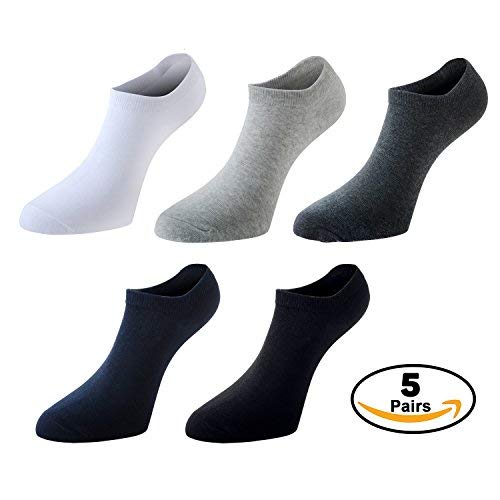 Women\'s Low Ankle Casual Socks No Show Breathable Socks 5-6 Pairs Comfortable Cotton Socks(Pure Color 5)