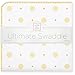 SwaddleDesigns Large Receiving Blanket, Ultimate Swaddle for Baby Boys, Girls, Softest US Cotton Flannel, Best Shower Gift, Made in USA, Yellow Big Dot Little Dot (Mom's Choice Award Winner)