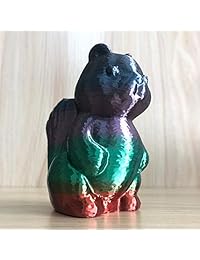 Filamento multicolor PLA de seda con diseño de arcoíris en 3D de 0.069 in, 2.2 lbs, varios colores, varios colores
