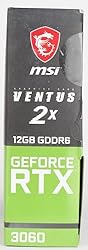 MSI Gaming GeForce RTX 3060 12GB 15 Gbps GDRR6