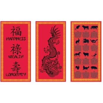 Chinese Cultural Cutouts   (3/Pkg)