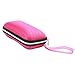 GU Angqi Elegant Portable Zipper Eye Glasses Sunglasses Hard Case Protector Box Pink