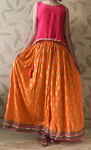 ethnic skirt top set