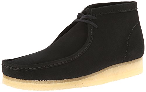 Clarks Originals Men's Wallabee Boot, Black Suede, 13 M