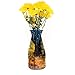 MODGY Expandable Flower Vase Plastic Decorative Modern Vases for Flowers Centerpieces Dining Table Decor Living Room Bathroom Wedding Office, Van Gogh Café Terrace at Night