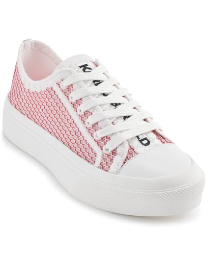 KARL LAGERFELD Women's Giddeon Lace Up Sneaker, Teaberry, 6.5 at Amazon