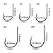 Goture 500 Pcs Small Size High Carbon Steel Fishing Hooks Have #3-12 Size with Box Set Fishing Gear Equipment Accessories