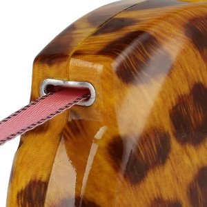 DOGNESS Retractable Dog Leash, the Modern Series, One Button Locking System, Suitable For Kids, No Tangle Waterproof Ribbon Tape, for Small Medium Large Dogs, Leopard Print 13 ft